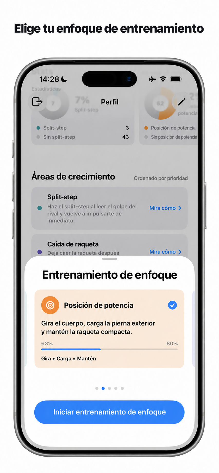 Elige una técnica para centrar tu entrenamiento