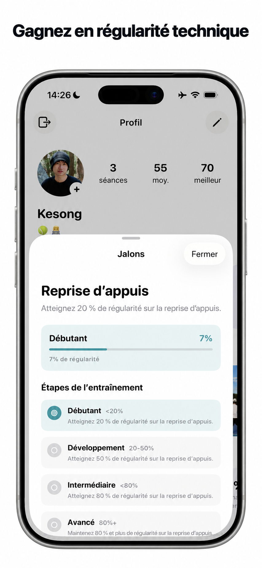 Étapes de régularité technique